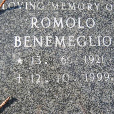 BENEMEGLIO Romolo 1921-1999