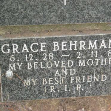 BEHRMANN Grace 1928-1989