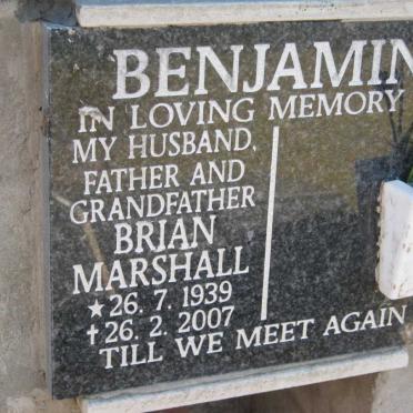 BENJAMIN Brian Marshall 1939-2007