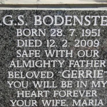 BODENSTEIN J.G.S. 1951-2009