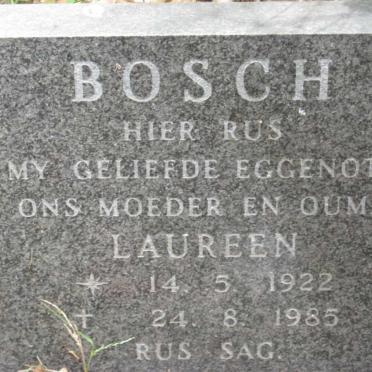 BOSCH Laureen 1922-1985