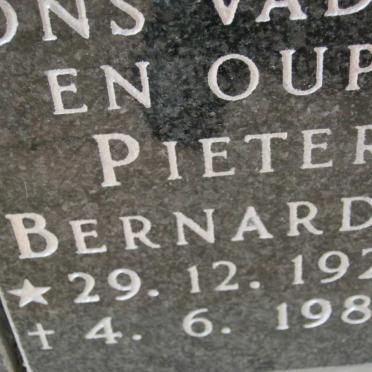 BOTHA Pieter Bernardus 1924-1986 &amp; Gertruida Susanna 1927-2010 