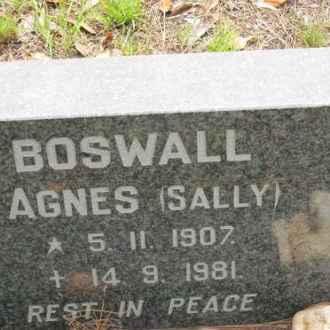 BOSWALL Agnes 1907-1981