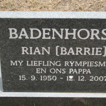 BADENHORST Rian 1950-2007