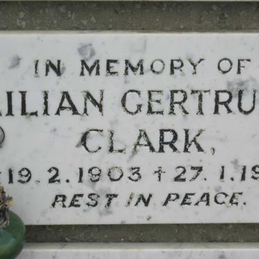 CLARK Lilian Gertrude 1903-1981