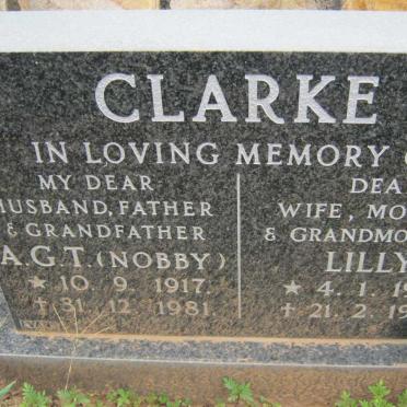 CLARKE A.G.T. 1917-1971 &amp; Lilly 1910-1997
