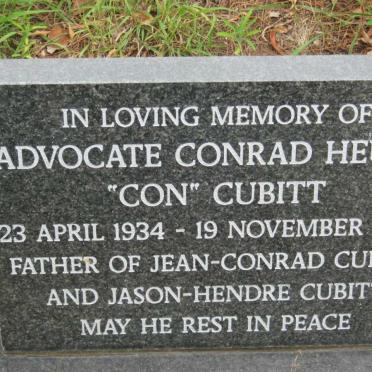 CUBITT Conrad Heugh 1934-2006
