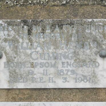 CUMING William Henry 1879-1961