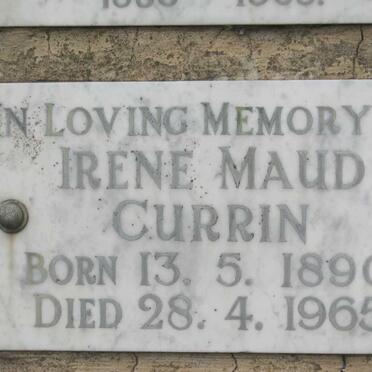 CURRIN Irene Maud 1890-1965