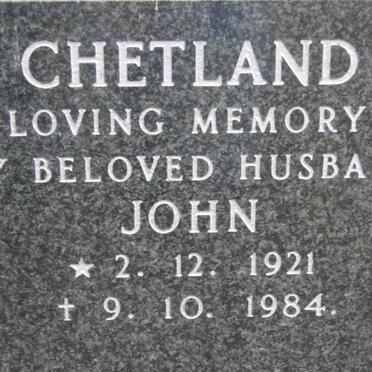 CHETLAND John 1921-1984