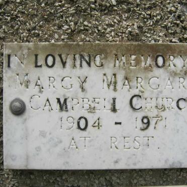 CHURCH Margy Margaret Campbell 1904-1971 