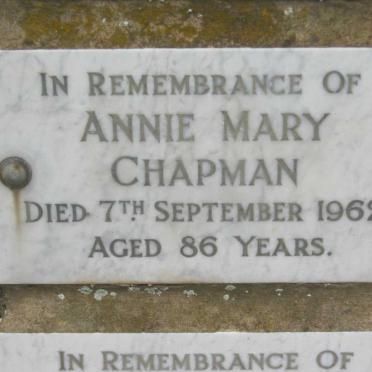 CHAPMAN Annie Mary -1962