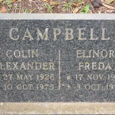 CAMPBELL Colin Alexander 1928-1975 &amp; Elinor Freda 1929-1975