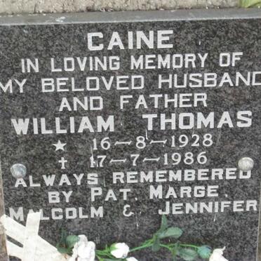 CAINE William Thomas 1928-1986  