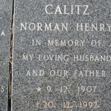 CALITZ Norman Henry 1907-1992