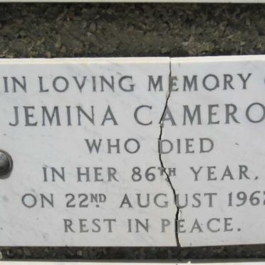 CAMERON Jemina -1962