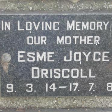 DRISCOLL Esme Joyce 1914-1988