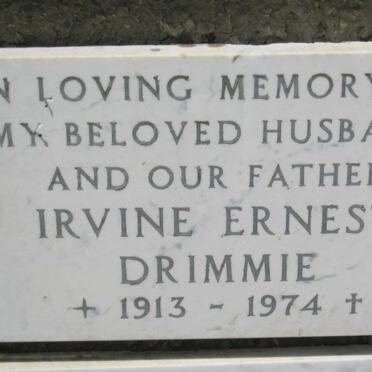 DRIMMIE Irvine Ernest 1913-1974
