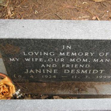 DESMIDT Henry 1929-2005 &amp; Janine 1924-1999 