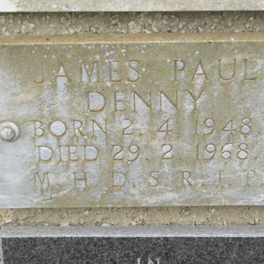 DENNY James Paul 1948-1968