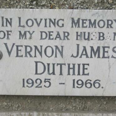 DUTHIE Vernon James 1925-1966