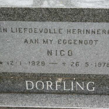 DORFLING Nico 1929-1978