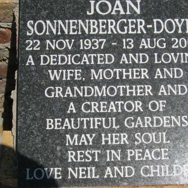 DOYLE Joan, Sonnengerger 1937-2009
