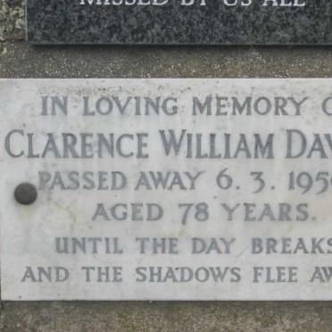 DAVIES Clarence William -1956