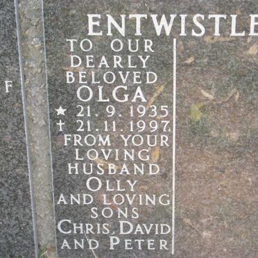 ENTWISTLE Olga 1935-1997