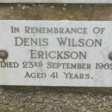 ERICKSON Denis Wilson -1962