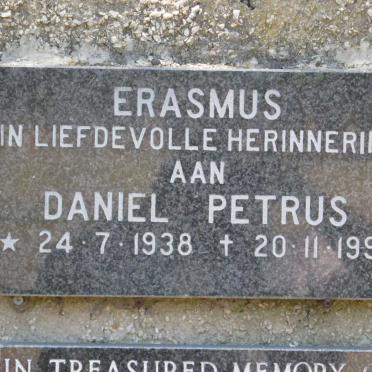 ERASMUS Daniel Petrus 1938-1994