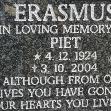 ERASMUS Piet 1924-2004