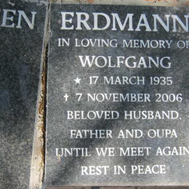 ERDMANN Wolfgang 1935-2006