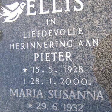 ELLIS Pieter 1928-2000 &amp; Maria Susanna 1932-2006