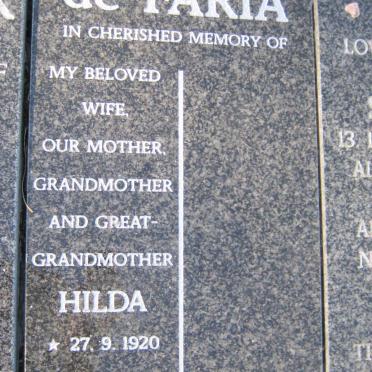 FARIA Jilda, de 1920-2000