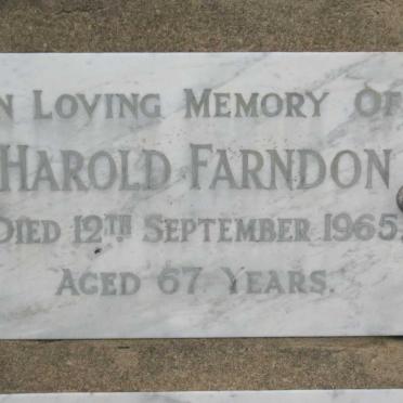 FARNDON Harold -1965