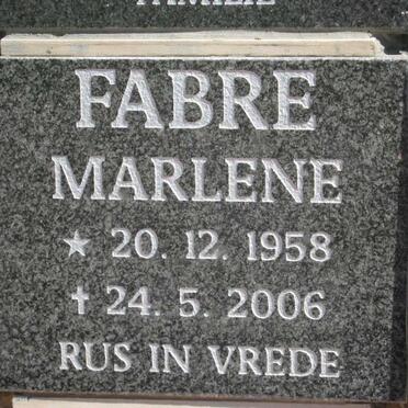FABRE Marlene 1958-2006