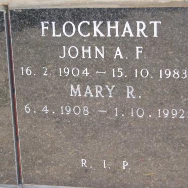 FLOCKHART John A.F. 1904-1983 &amp; Mary R. 1908-1992