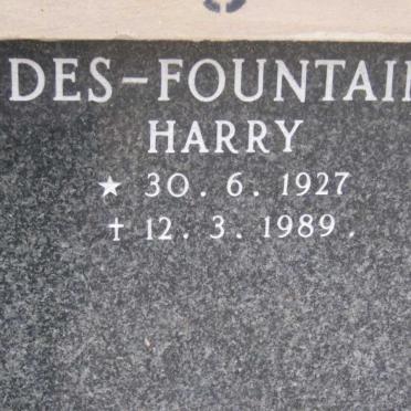 FOUNTAIN Harry, Des 1927-1989