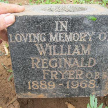 FRYER William Reginald 1889-1968