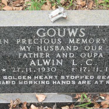 GOUWS Alwin L.C. 1930-1999