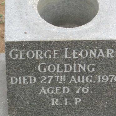 GOLDING George Leonard -1970 