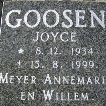 GOOSEN Joyce 1934-1999