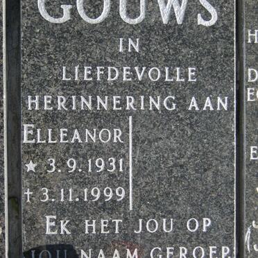 GOUWS Elleanor 1931-1999