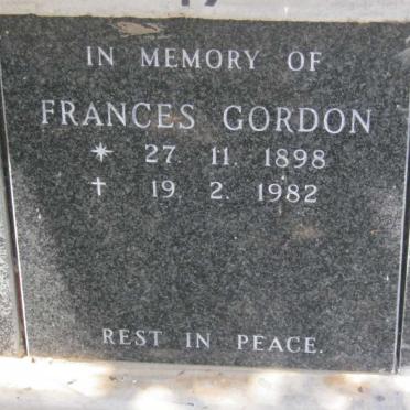 GORDON Frances 1898-1982