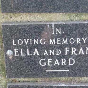 GEARD Frank &amp; Ella