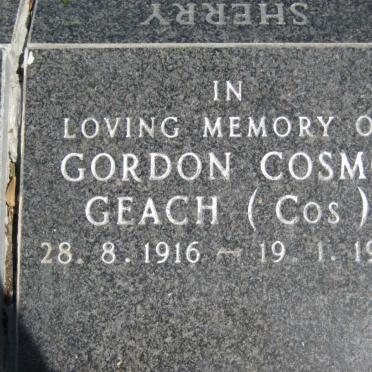 GEACH Gordon Cosmo 1916-1997