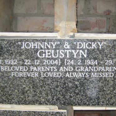 GEUSTYN Johnny 1932-2004 &amp; Dicky 1934-2009