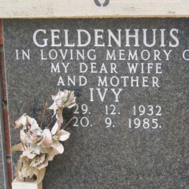 GELDENHUIS Ivy 1932-1985