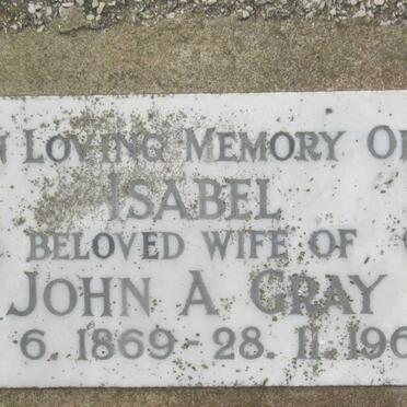 GRAY Isabel 1869-1963
